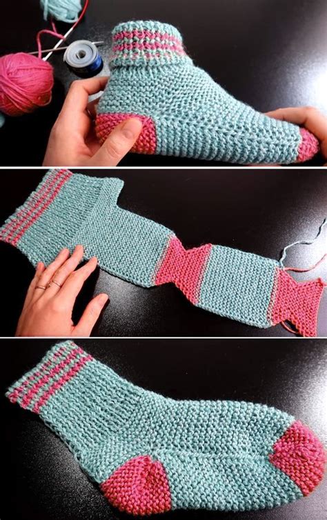 The <b>pattern</b> creates lovely slouchy slipper <b>socks</b>. . Two needle sock patterns free